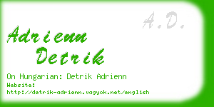 adrienn detrik business card